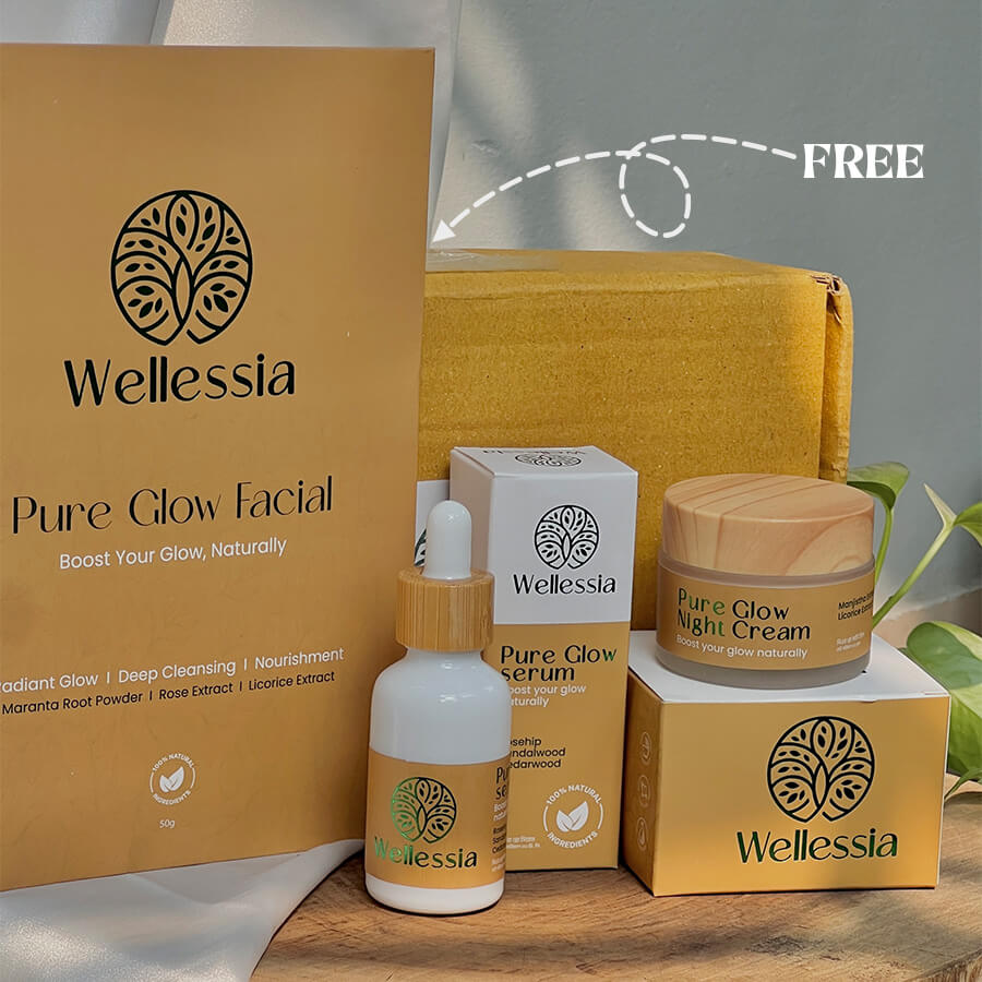 Free Pure Glow Facial with Serum & Night Cream