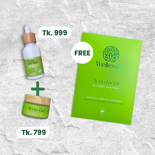 Free Acno Facial with Serum & Gel